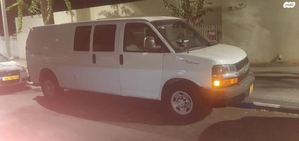 שברולט סוואנה ארוך אוט' דיזל + חלונות 6.6 (240 כ''ס) דיזל 2015 למכירה בבת ים