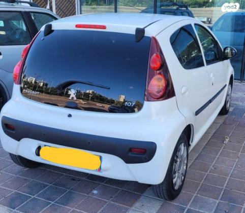 פיג'ו 107 Active אוט' 1.0 (68 כ''ס) בנזין 2013 למכירה באשדוד