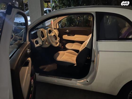 פיאט 500C Collezione גג בד דואולוג'יק 1.2 (69 כ''ס) בנזין 2019 למכירה בראשון לציון