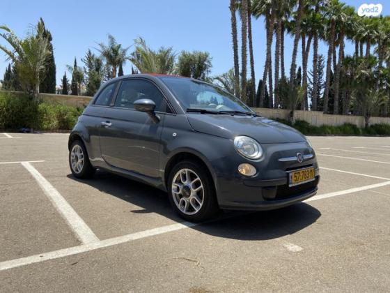 פיאט 500C Convertibile גג בד רובוטית 1.2 (69 כ''ס) בנזין 2013 למכירה ברעננה