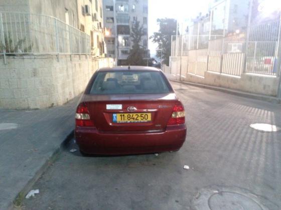 טויוטה קורולה GLI אוט' 1.6 (110 כ''ס) בנזין 2003 למכירה בירושלים