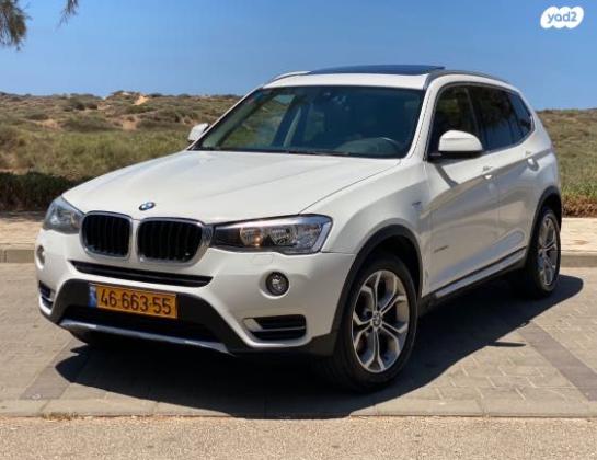 ב.מ.וו X3 4X4 XDRIVE20D X-Line אוט' דיזל 2.0 (190 כ''ס) דיזל 2017 למכירה בנתניה