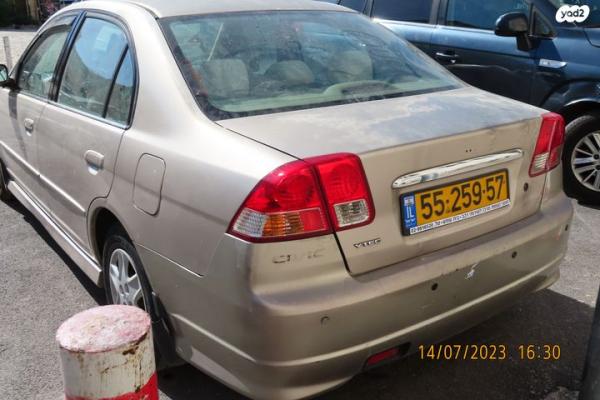 הונדה סיוויק (עד 2006) ES אוט' 1.6 (110 כ''ס) בנזין 2005 למכירה בירושלים