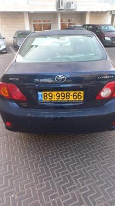 טויוטה קורולה Sun אוט' 1.6 (124 כ"ס) בנזין 2009 למכירה בפתח תקווה