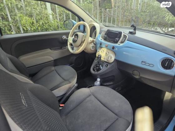 פיאט 500 Pop Star אוט' 1.2 (69 כ"ס) בנזין 2016 למכירה בפתח תקווה