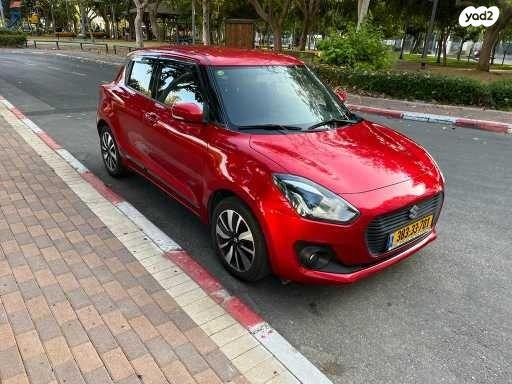 סוזוקי סוויפט GLX אוט' 1.2 (90 כ"ס) בנזין 2018 למכירה בתל אביב יפו