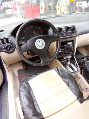 פולקסווגן בורה Comfortline אוט' 1.6 (102 כ''ס) בנזין 2002 למכירה בהרצליה