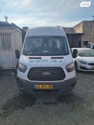 פורד טרנזיט 350L גג גבוה ידני דיזל 3 מק' 2.2 (125 כ''ס) דיזל 2017 למכירה בנתניה