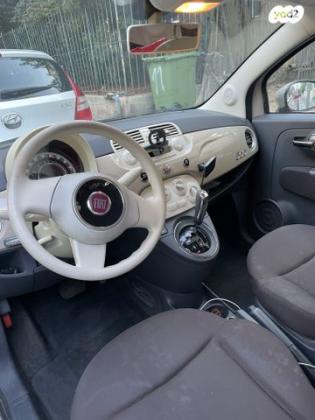 פיאט 500 Pop אוט' 1.2 (69 כ"ס) [2009-2014] בנזין 2013 למכירה בתל אביב יפו