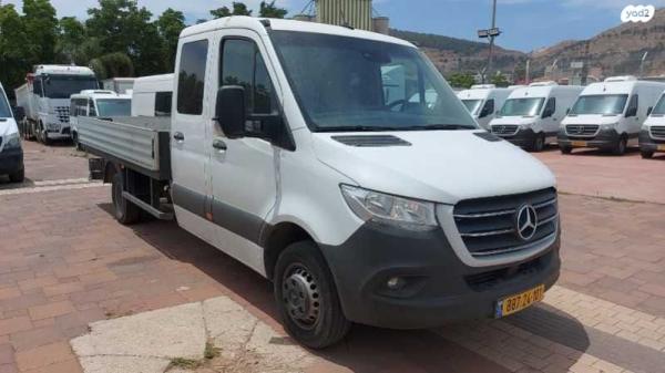 מרצדס ספרינטר מסחרי 519 החדש תא כפול L3ארוך אוט' דיזל 5ט' 3.0(190כ''ס) דיזל 2020 למכירה בראש העין