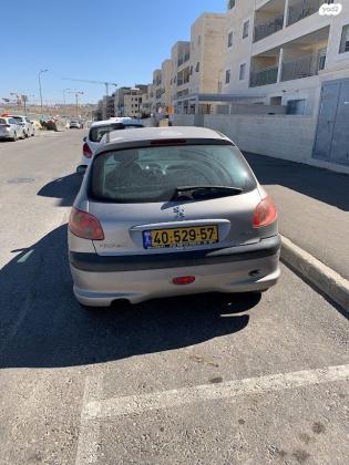 פיג'ו 206 XLine אוט' 1.4 (75 כ''ס) בנזין 2005 למכירה בירושלים