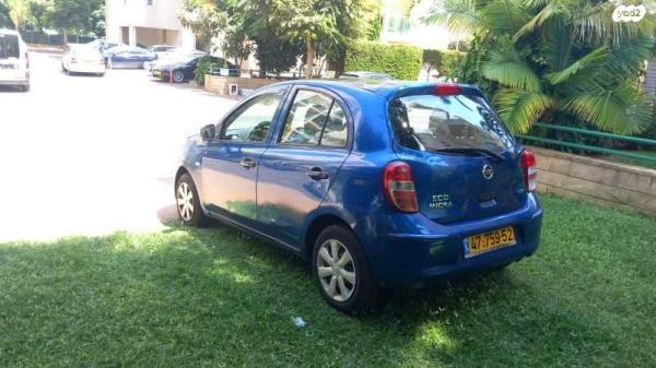 ניסאן מיקרה Visia אוט' 1.2 (80 כ''ס) בנזין 2013 למכירה בראשון לציון