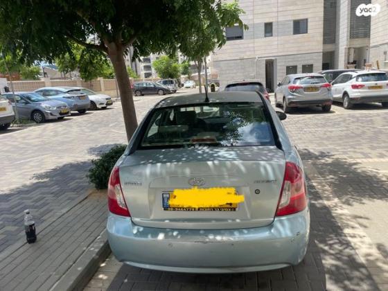 יונדאי אקסנט (עד 2012) GL אוט' 1.6 (112 כ''ס) בנזין 2008 למכירה ברחובות