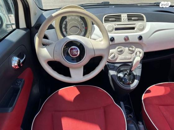 פיאט 500C Convertibile גג בד רובוטית 1.2 (69 כ''ס) בנזין 2013 למכירה בחיפה