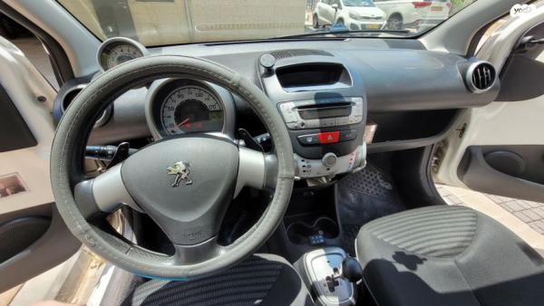 פיג'ו 107 Active אוט' 1.0 (68 כ''ס) בנזין 2014 למכירה בבית שמש