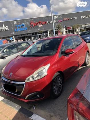 פיג'ו 208 Active Pro אוט' 1.2 (110 כ"ס) בנזין 2016 למכירה באשקלון