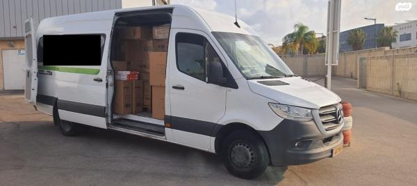 מרצדס ספרינטר מסחרי 516 ארוך/גבוה אוט' דיזל 2.1 (163 כ''ס) דיזל 2021 למכירה בשוהם