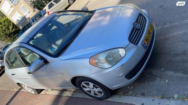 יונדאי אקסנט (עד 2012) GL אוט' 1.6 (112 כ''ס) בנזין 2008 למכירה ברמת גן