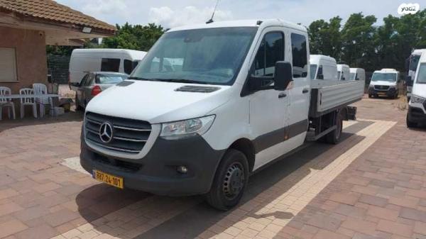 מרצדס ספרינטר מסחרי 519 החדש תא כפול L3ארוך אוט' דיזל 5ט' 3.0(190כ''ס) דיזל 2020 למכירה בראש העין