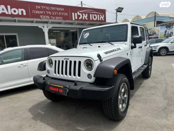 ג'יפ / Jeep רנגלר ארוך 4X4 Unlimited Sport אוט' 3.6 (280 כ''ס) ק'-2 בנזין 2017 למכירה בבת ים