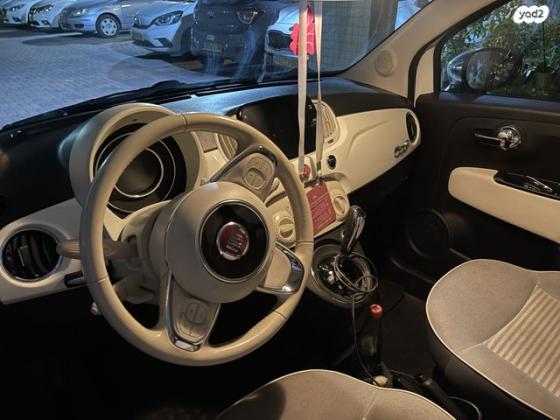 פיאט 500C Collezione גג בד דואולוג'יק 1.2 (69 כ''ס) בנזין 2019 למכירה בראשון לציון