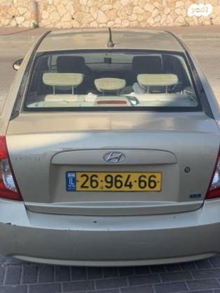 יונדאי אקסנט (עד 2012) GL אוט' 1.6 (112 כ''ס) בנזין 2008 למכירה בביתר עילית