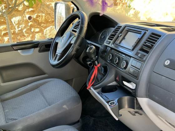 פולקסווגן טרנספורטר טנדר T5 דאבל קבינה ארוך ידני דיזל 2.0 (102 כ''ס) דיזל 2013 למכירה במג'דל שמס