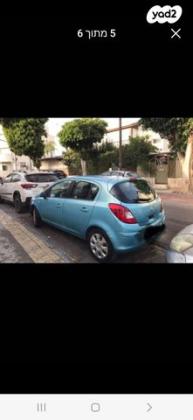 אופל קורסה Enjoy אוט' 5 דל' 1.4 (100 כ"ס) [2010-2015] בנזין 2011 למכירה בתל אביב יפו