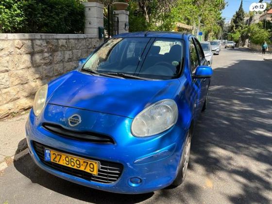 ניסאן מיקרה Visia אוט' 1.2 (80 כ''ס) בנזין 2012 למכירה בירושלים