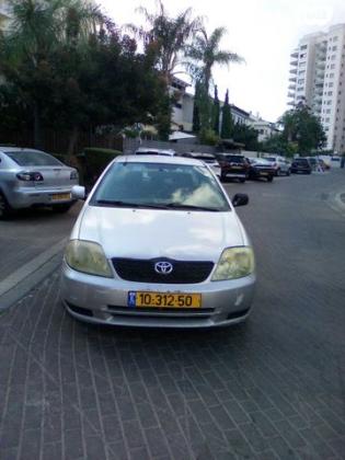 טויוטה קורולה Sun אוט' 1.6 (110 כ''ס) בנזין 2003 למכירה בקרית אונו