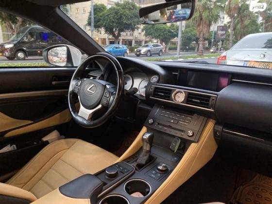 לקסוס RC RC200T Luxury קופה אוט' 2.0 (245 כ"ס) בנזין 2017 למכירה בתל אביב יפו