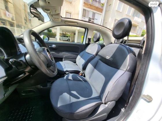 פיאט 500C Convertibile גג בד רובוטית 1.2 (69 כ''ס) בנזין 2011 למכירה בחולון