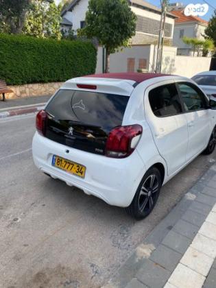 פיג'ו 108 Top Active רובוטית 1.0 (69 כ''ס) בנזין 2015 למכירה בתל אביב יפו