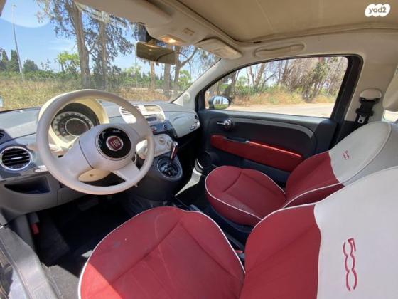 פיאט 500C Convertibile גג בד רובוטית 1.2 (69 כ''ס) בנזין 2013 למכירה ברעננה