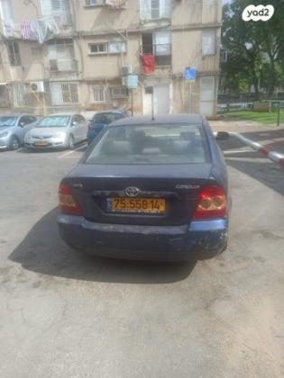 טויוטה קורולה Sun אוט' 1.6 (110 כ''ס) בנזין 2006 למכירה בפתח תקווה