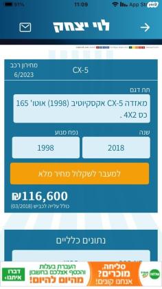 מאזדה CX-5 4X2 Executive אוט' 5 דל' 2.0 (165 כ"ס) בנזין 2018 למכירה בתל אביב יפו