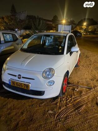 פיאט 500 Pop אוט' 1.2 (69 כ"ס) [2009-2014] בנזין 2011 למכירה בנתניה