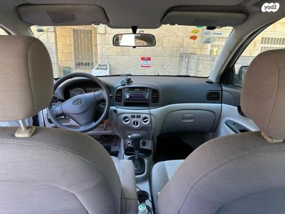 יונדאי אקסנט (עד 2012) GL אוט' 1.6 (112 כ''ס) בנזין 2010 למכירה בירושלים