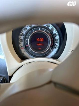 פיאט 500 Pop אוט' 1.2 (69 כ"ס) [2009-2014] בנזין 2012 למכירה בהרצליה