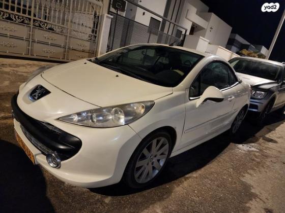 פיג'ו 207 CC קבריולט אוט' 1.6 (120 כ''ס) בנזין 2008 למכירה בבאר שבע