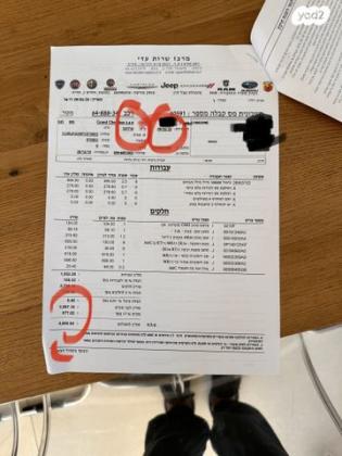 ג'יפ / Jeep גרנד צ'ירוקי 4X4 Laredo + SR אוט' 3.6 (282 כ''ס) בנזין 2015 למכירה בזכרון יעקב