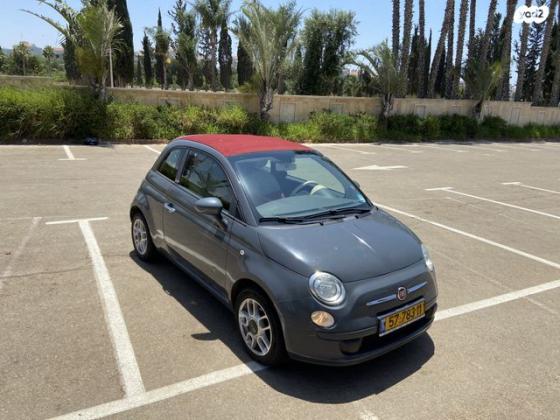 פיאט 500C Convertibile גג בד רובוטית 1.2 (69 כ''ס) בנזין 2013 למכירה ברעננה
