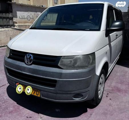 פולקסווגן טרנספורטר מסחרי/נוסעים Delivery Van קצר ידני דיזל 2.0 (84 כ''ס) דיזל 2010 למכירה בעומר