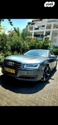 אאודי A8 4X4 Long אוט' 4.0 (435 כ''ס) בנזין 2016 למכירה בירושלים