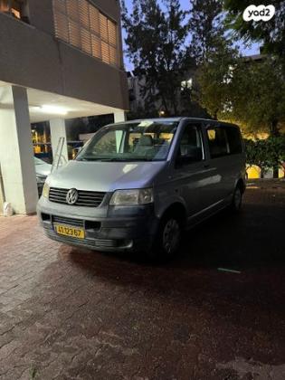 פולקסווגן טרנספורטר מסחרי/נוסעים קצר אוט' דיזל 3 מק' 3 דל' 2.5 (130 כ''ס) דיזל 2009 למכירה ברמת גן