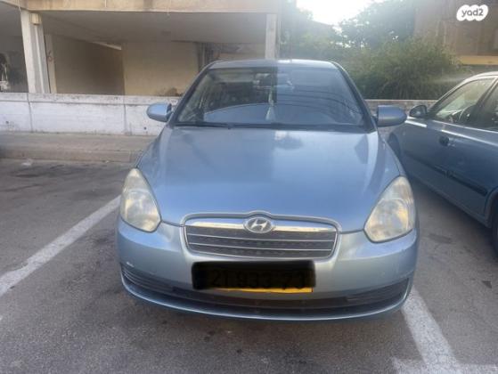 יונדאי אקסנט (עד 2012) GL אוט' 1.4 (97 כ''ס) בנזין 2010 למכירה ביבנה