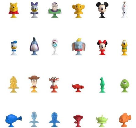 אוסף של 41 בובות דיסני