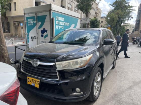 טויוטה היילנדר 4X4 XLE אוט' 3.5 (270 כ''ס) בנזין 2014 למכירה בירושלים