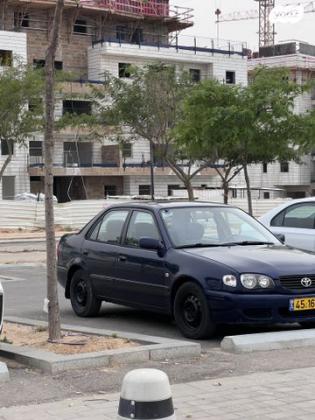 טויוטה קורולה GLI אוט' 1.6 (99-02)- 110 כ"ס בנזין 2002 למכירה בבאר שבע