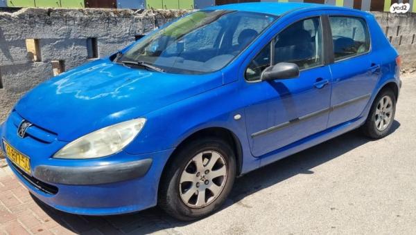 פיג'ו 307 XT טיפטרוניק 5 דל' 1.6 (110 כ"ס) בנזין 2003 למכירה בקרית ים